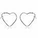 Jewelry : Sterling Silver Heart Hoop Earrings