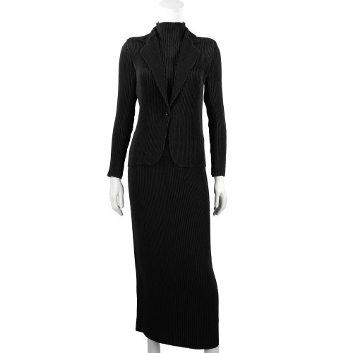 (スペッチオ) SPECCHIO テーラードカラージャケット ロングスカート スーツセット ブラックフォーマル