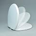 (8402WCS) Curve White Toilet Seat - Soft Close Hinges