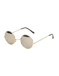 John Lennon Style GOLD Mirror Lens Sunglass - 84rm - Gold Mirror by