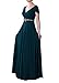 WeiYin Women's Cap Sleeve V-neck Ruched Empire Line Mother of the Bride Dresses