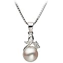 PearlsOnly Ariana White 6-7mm A Japanese Akoya Sterling Silver Pearl Pendant