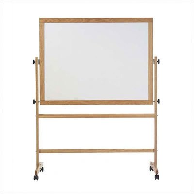 Freestanding Reversible Boards - Both sides Remarkaboard Markerboard - Oak Frame Board Size 4 x 6
