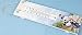 Thermometer, white, with puffin motif 36x11x4.5