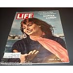 Life Magazine August 11, 1961 -- Cover: Sophia Loren book cover