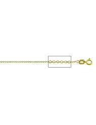 14 kt Yellow Gold Cable Chain Necklace 1.0mm Available in 16, 18, 20 and 24 Inches