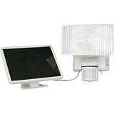 New Solar Powered 10 Watt Security Floodlight Durable Weatherproof Switch Control by MAXSA Innovations