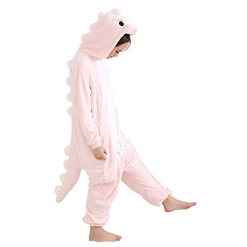 Afoxsos-Womens-Pink-Dinosaur-Onesie-Adult-Pajamas-Cosplay-Costume