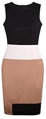 Petite Tank Colorblocking Bodycon Dress/Midi Dress 