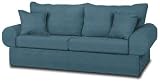Fairview Denim faux suede Monroe Sofa