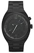 Diesel #DZ1415 Men's Black IP Stainless Steel LED Red Light Analog Black Dial Watch