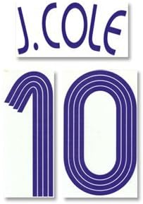 J.Cole 10 - 06-07 Chelsea Away Euro Official Name and Number Transfer -