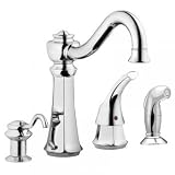 Moen Corrine Chrome Kitchen Faucet +Spray, Soap #87780