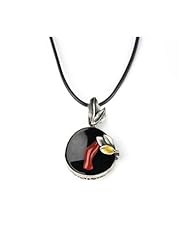 Chilli Onyx / Coral Hollow With Leather Chain - 925 Silver Pendant