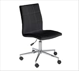 CYD Office Chair (Black and Chrome) (39.4H x 24.4W x 24.4D)