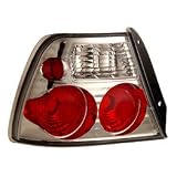 Anzo USA 221127 Hyundai Accent Chrome Tail Light Assembly - (Sold in Pairs) by AnzoUSA
