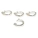 4 Sterling Silver Pearl Enhancer Bead Clasps