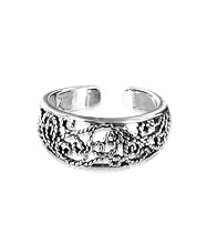 Filigree Swirl Design Toering Sterling Silver Toe Ring
