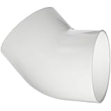 Spears 417 Series PVC Pipe Fitting, 45 Degree Elbow, Schedule 40, Socket