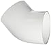 Spears 417 Series PVC Pipe Fitting, 45 Degree Elbow, Schedule 40, 1-1/2