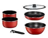 Tefal - Set 6 Pi�ces PTFE Ingenio 24 cm Cocoon Rouge* - 3168430066762