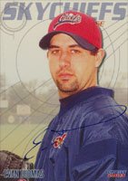 Evan Thomas, Syracuse Skychiefs - Blue Jays Affiliate, 2003 Choice Autographed Card