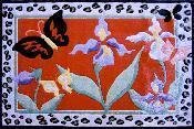 Picture of Cozy Jade Reynolds Irises 39x58 Play Time Nylon Area Rug JR-TSC-169 3958 JR-TSC-169 3958 (Baby Gym)