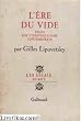 L'Ere du vide : Essai sur l'individualisme contemporain