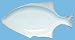 White Fish Ceramic Pottery Tuna Large Platter 19"x9 1/2"x1 3/4"