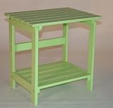 Celery green painted cedar adirondack table - B001KO18UG