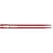 Vater Percussion Color Wrap 5A Red Sparkle Nylon Tip