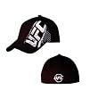 UFC Ultimate Fighting Championship Black Flex-Twill Hat with White Logo