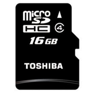 新製品☆ 【16GB】 東芝 CLASS4対応 microSDHCカード ハイスピードタイプ（クリアケース付） SD-C16GR6W4