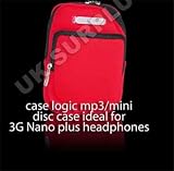 Review Case Logic  / Case Logic Neoprene MP3 Player MiniDisc Case Red MDC2