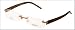 features ^This sophisticated unisex rimless frame features distinctive style and high quality. ^A straight sleek bridge, with smooth yet bold temples makes this a popular model. ^Made of lightweight stainless steel metal with acetate temples. ^This frame provides superb durability & comfort. ^Frame includes pattern. ^Just bring this frame to any optical establishment to have your prescription lenses installed ^Size: 51-17-140