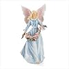 Blue Gown Dress Angel Bearing Roses Figurine Statue [Kitchen]