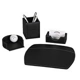Deluxe Desk Set Mouse Pad, Putter Cup, Pen Cup and Business Card Holder (Black) by... by Callaway