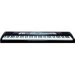 Kurzweil SP2XS 88 Note Digital Stage Piano, Hammer Action Keys, 64 Programs, 64 Voice Polyphony, Includes Two 6 Inch Speakers and Stand, Black and Chrome