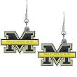 University of Michigan Dangle Earrings