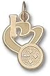 Los Angeles Clippers "I Heart Logo" 1/2" Enamel Enamel Pendant -14K/10K, SS or Gold Plated