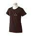 Custom embroidered mean face bowling ball design on ladies t-shirt