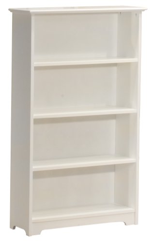 Atlantic Furniture Four Tier Bookcase, White