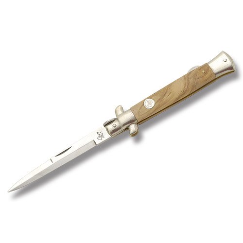 Falcon Italy Stiletto Style Lockback Olive Wood Handle Knife Falcon Italy Stiletto Style Lockback Olive Wood Handle Knife