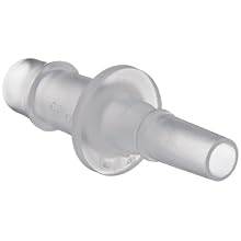 Value Plastics MLSL035-6 Male Luer to 500 Series Barb, 3/16" (4.8 mm) ID Tubing (May be used with separate stationary lock ring; FSLLR), Natural Polypropylene (25-Pack)