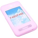 Pink Silicon Case Handy Schutz Hülle Tasche für Samsung F480
