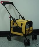 NEPTUNE 3 In 1 Pet Stroller Dog Cat Carrier Bed House Yellow
