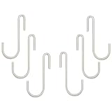 Range Kleen 6-Pack C48 Pot Rack Accessory Hooks, Chrome