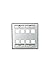 Leviton 43080-2L8 QuickPort Wallplate, Dual Gang, 8-Port, Stainless Steel, with Designation Window