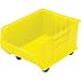 Quantum QUS965MOB Plastic Storage Stacking Hulk Container, 24-Inch by 18-Inch by 15-Inch, Yellow, Case of 1