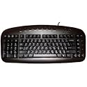 Left Handed Keyboard Wired Black By Ergoguys